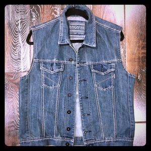 Ring Of Fire LA Denim Vest